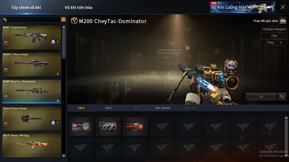 shop acc cf uy tin gia re